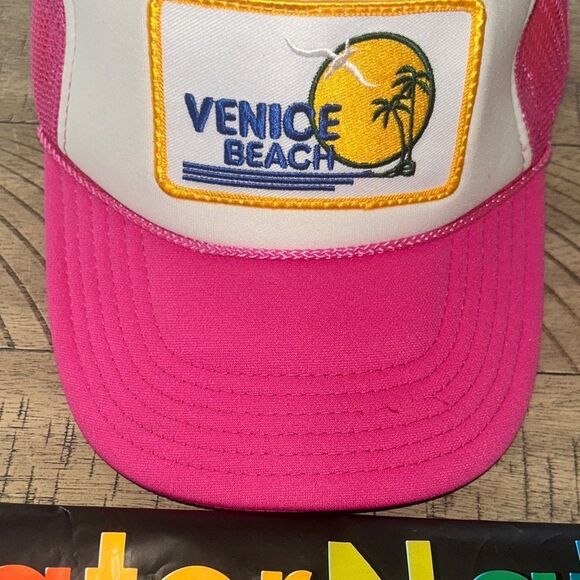 Aviator Nation Venice Beach 🏖️ Patch Mesh Adjustable Trucker Hat 🧢 Made in 🇺🇸 - Picture 6 of 17